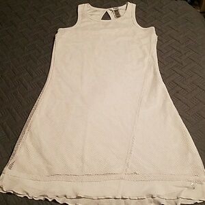 New GUESS Kids White Mesh dress Size XL 16